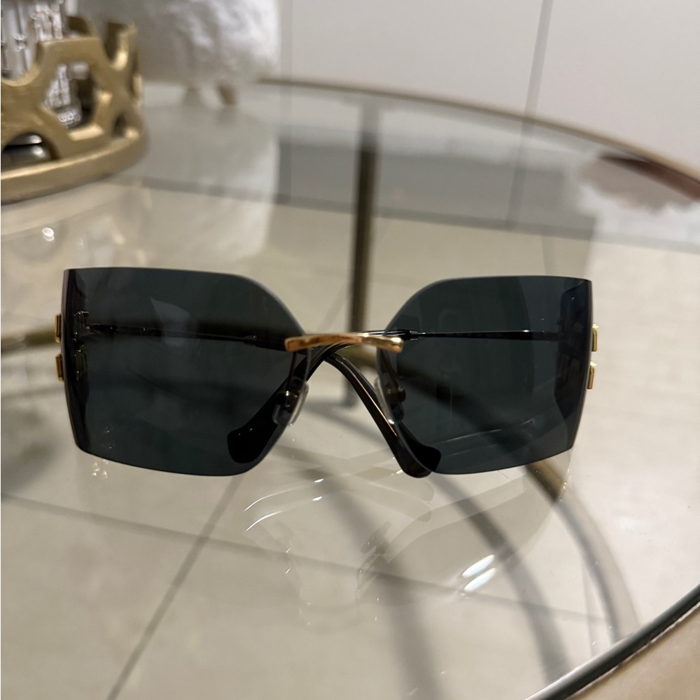 Chic Black and Gold Sunglasses